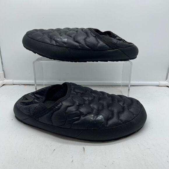 The North Face Thermoball Shoes Slipper Womens 10 Traction Mule Puffer Black - Picture 2 of 7